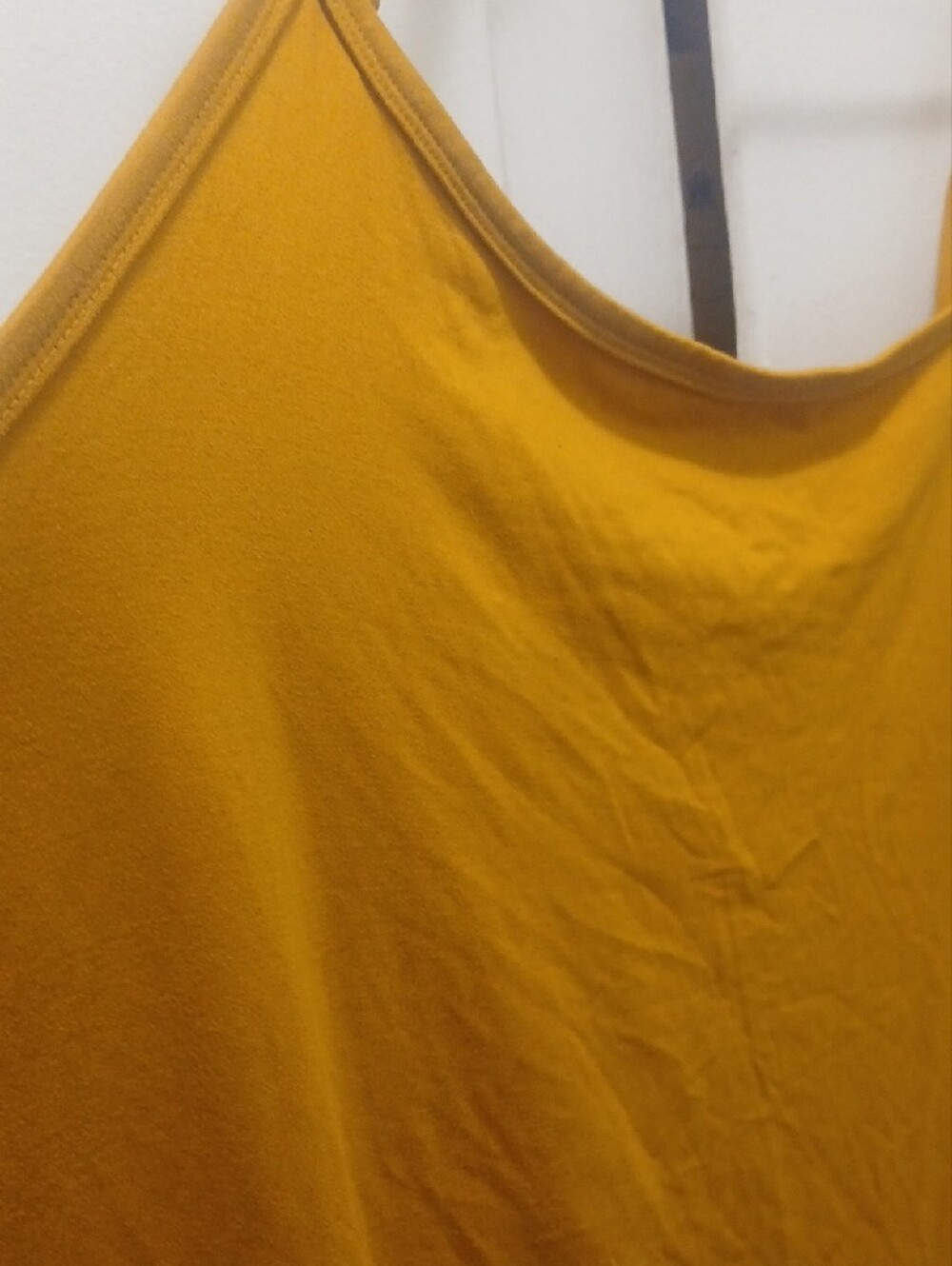 Terra & Sky Mustard Cowl Neck Spaghetti Strap Tank - Picture 2 of 5